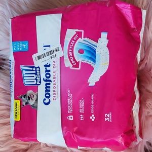 SALE!! Brand New OUT! PETCARE COMFORT-DRI DISPOSABLE DIAPERS-M/L